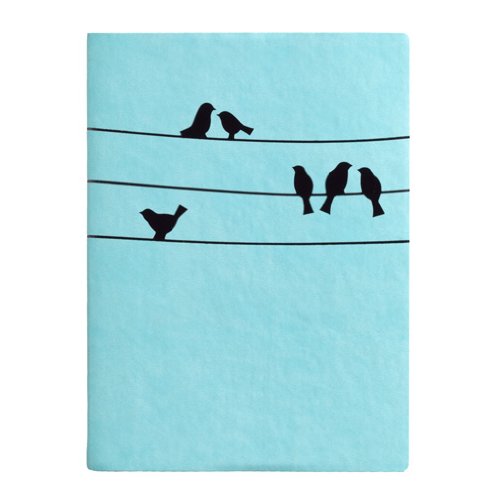 Eccolo Essential Collection Journal 5" x 7" Ruled Birds on Wire