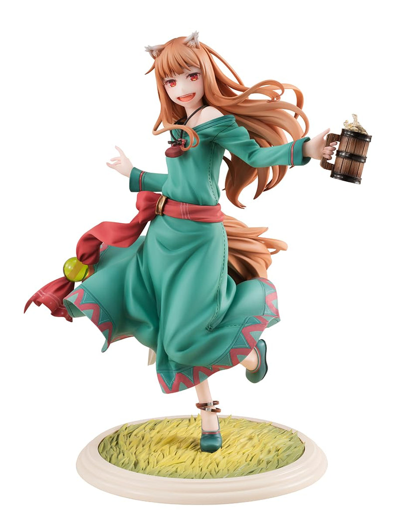 Kranel Holo Wolf and Spice 10th Anniversary Ver., Total Height Approx. 8.3 inches (210 mm), PVC and ABS 1/8 Scale Painted Figure, Includes Special Base