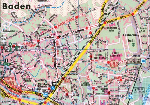 Baden Tourist Map