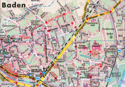 Baden Tourist Map