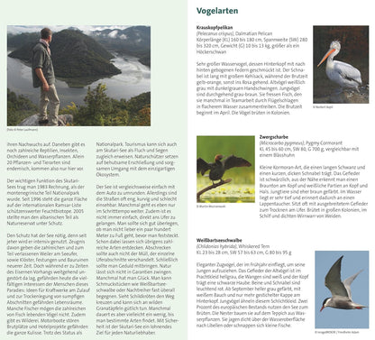 Skadar Lake nature & hiking & cycling map