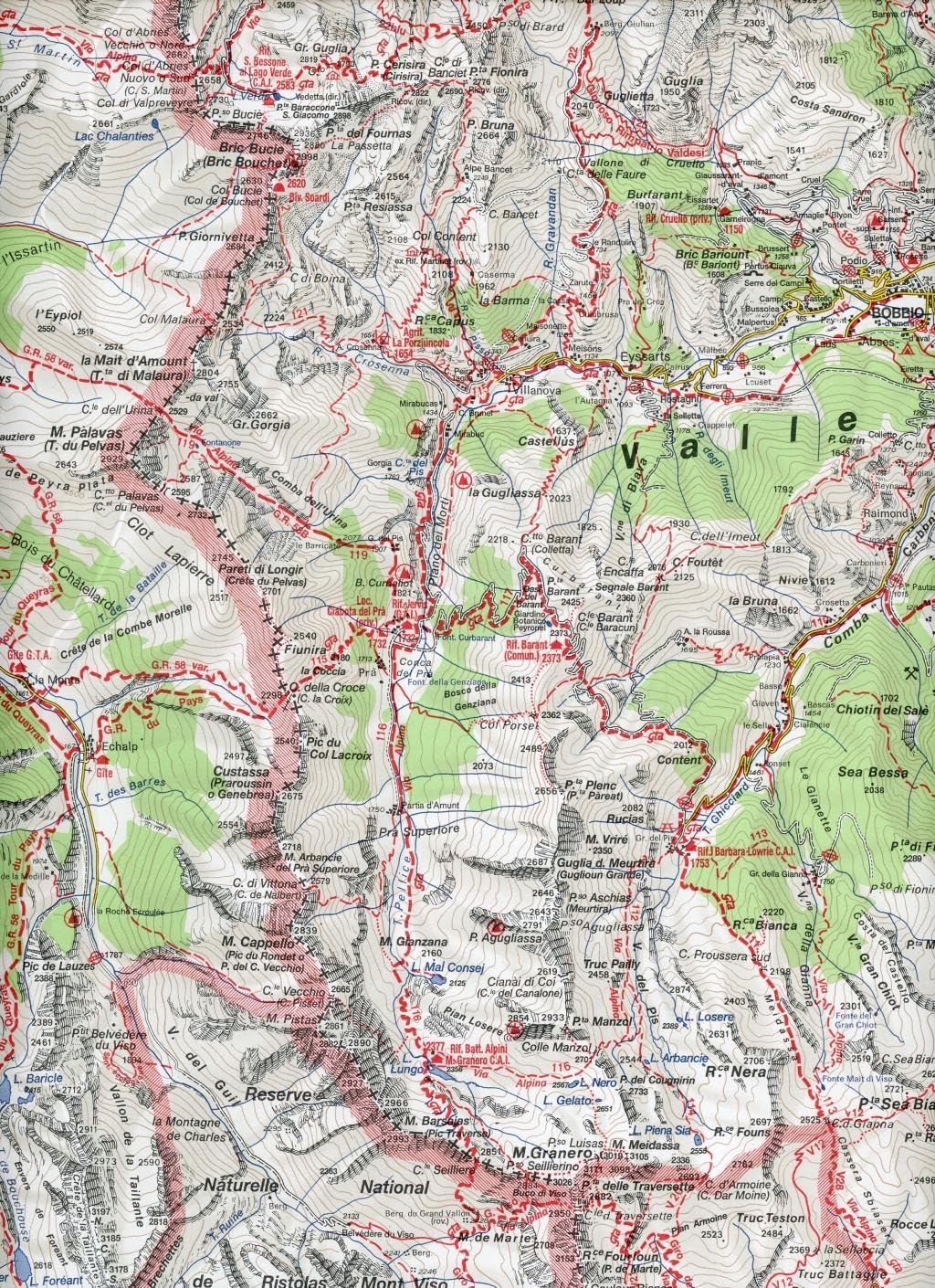 Istituto Geografico Centrale Srl - Carta N. 6 Monviso 1:50.000. Carta Dei Sentieri E Dei Rifugi