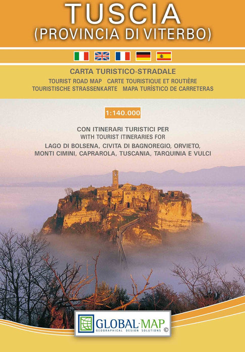 Tuscia. Carta Turistico-Stradale 1:140.000