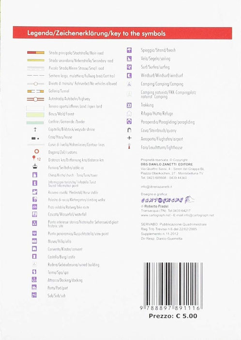 Lago Maggiore 1:80.000. Carta Turistica