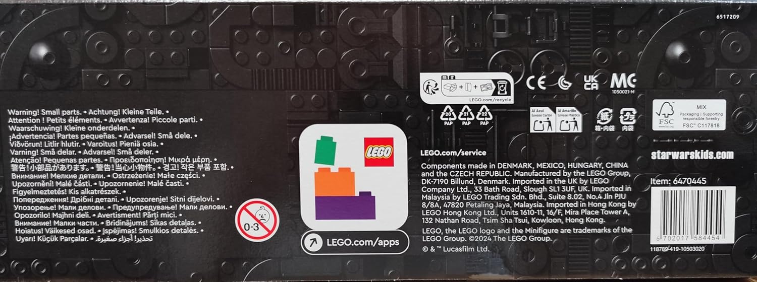 LEGO Star Wars Dunkler Millennium Falke, Sternenschiff Set, Bauspielzeug für Kinder, Geburtstagsgeschenk für Jungen, Mädchen und Fans, Abenteuer-Spielzeug 75389