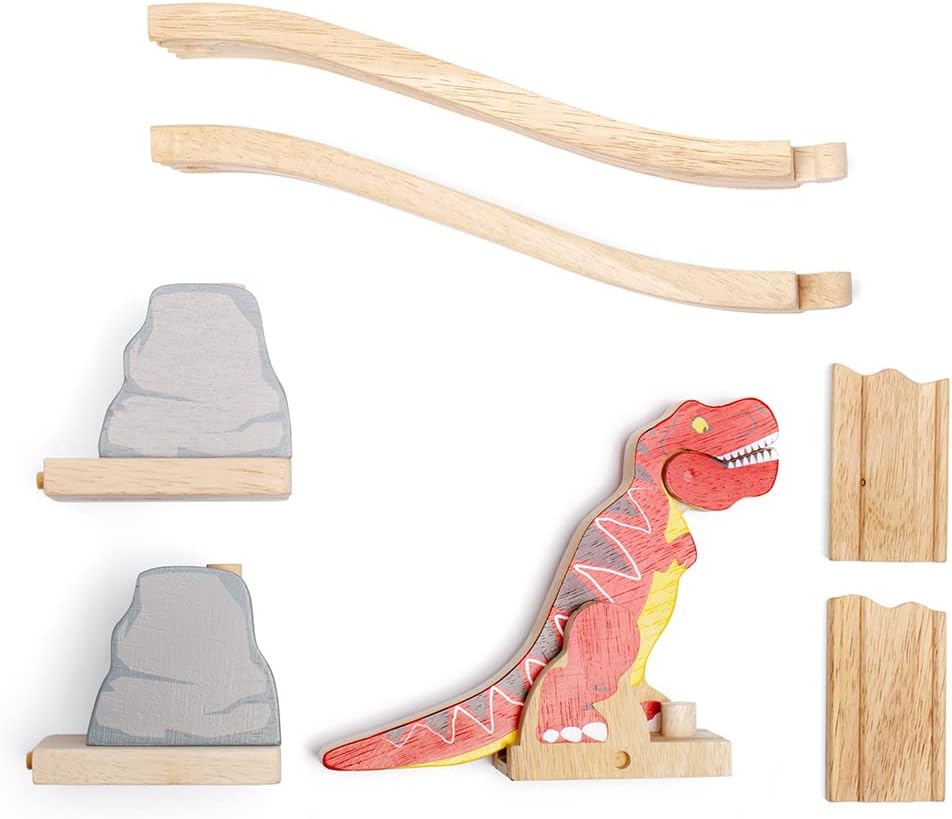 Bigjigs Rail, T-Rex Bursting Bridge, Wooden Toys, Dinosaur Toys, Bigjigs Train Accessories, Dinosaur Track, Wooden Train Sets, Trains For Kids, Bigjigs Trains