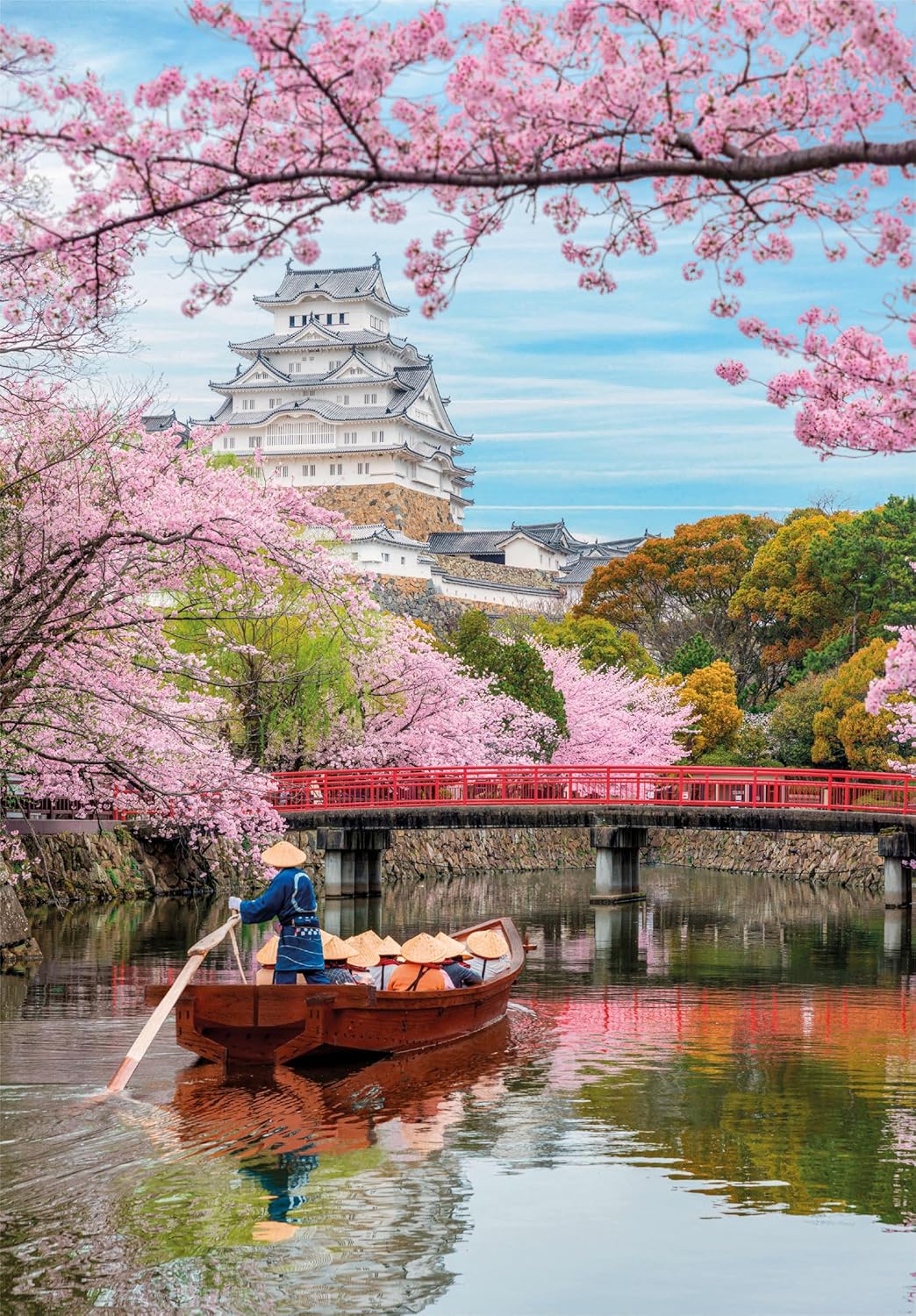 Clementoni Puzzel -Himeji Castle in Spring 1000 Stukjes - Puzzel Voor Volwassenen 14-99 Jaar, Gemaakt In Italië 39819