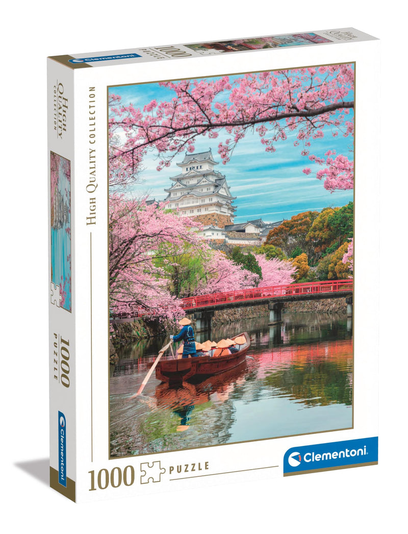 Clementoni Puzzel -Himeji Castle in Spring 1000 Stukjes - Puzzel Voor Volwassenen 14-99 Jaar, Gemaakt In Italië 39819
