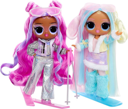 L.O.L. Surprise! Tweens Winter Snow Fashion Doll - Violet Snow with Colour-Changing Skis and 10+ Frosty Parts and Accessories, Gift for Children from 4 Years
