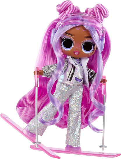 L.O.L. Surprise! Tweens Winter Snow Fashion Doll - Violet Snow with Colour-Changing Skis and 10+ Frosty Parts and Accessories, Gift for Children from 4 Years