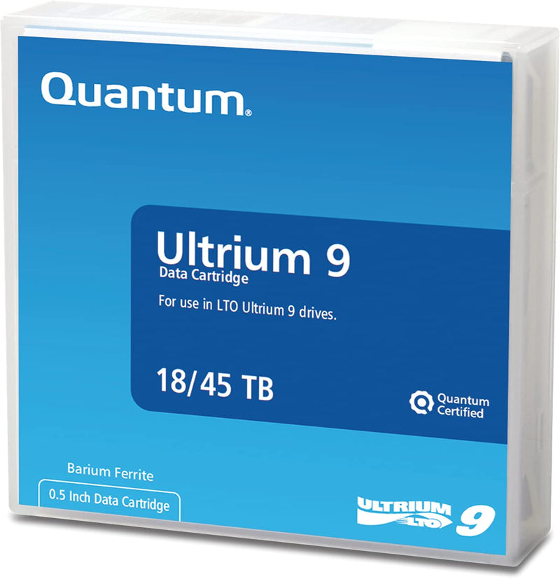 Quantum Ultrium LTO 9 Data Cartridge 18TB Native / 45TB 2.5:1 Compression, Black (MR-L9MQN-01
