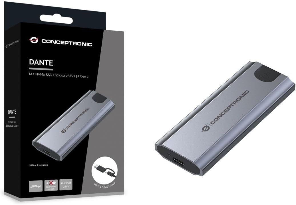 CONCEPTRONIC DANTE05G M.2 NVMe SSD Enclosure USB 3.2 Gen 2