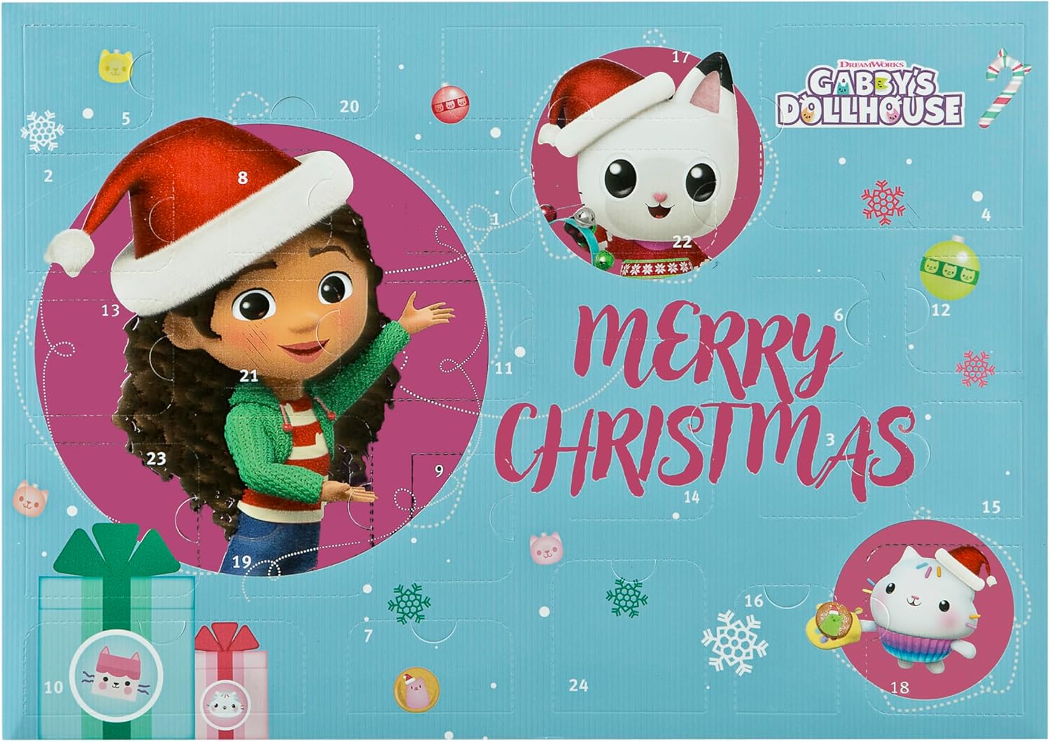 GACY8027 - Calendario dell'Avvento per bambini, multicolore