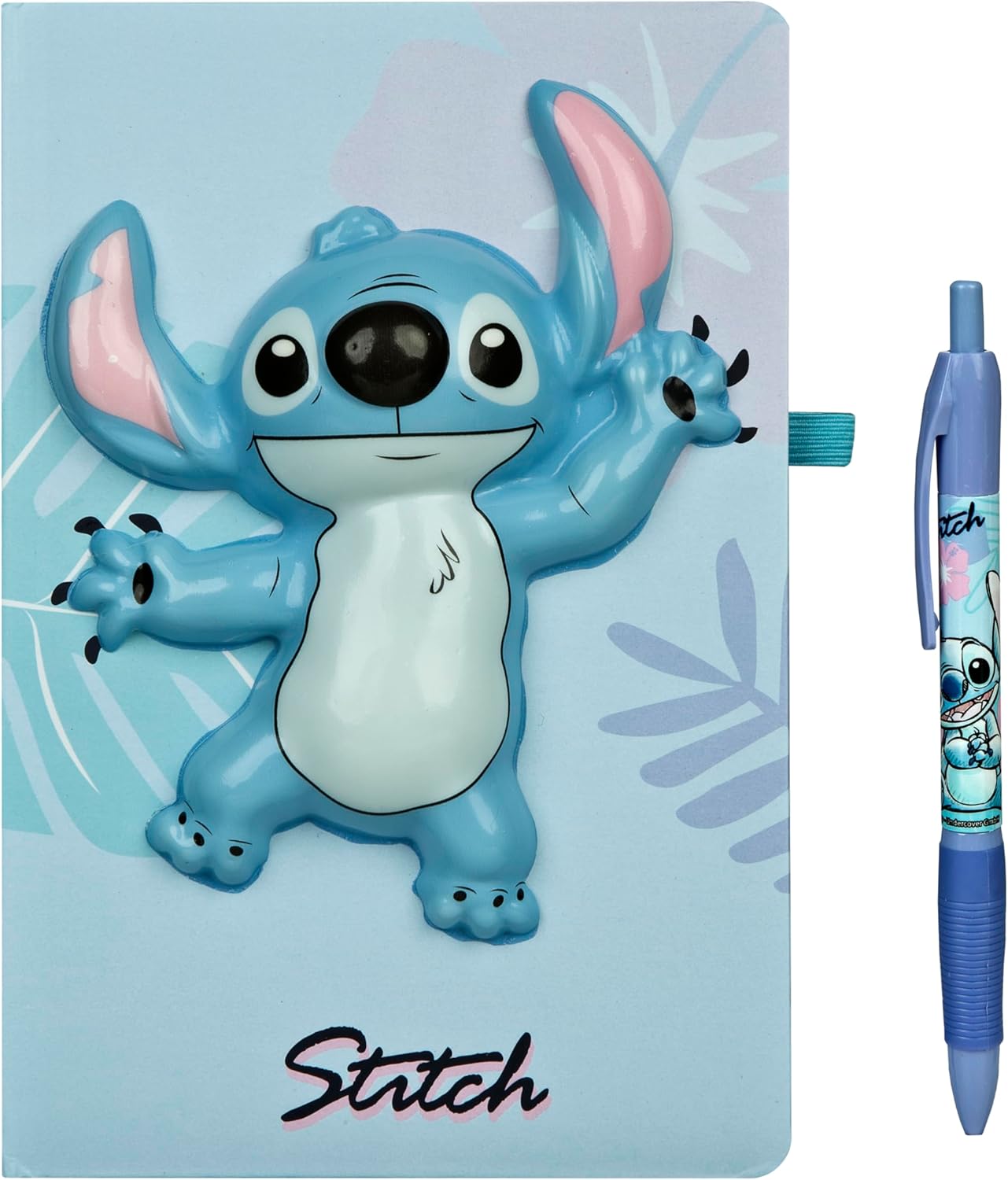 Lilo & Stitch Squisy Notebook - 3D Squishy Motif on Cover in Gift Box