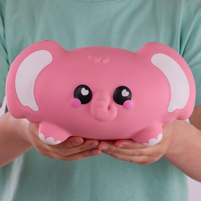 Smooshzees Snugzees, Bubblez, Pink Elephant, Collectable Characters, Supersoft, Cuddly and Squishy!