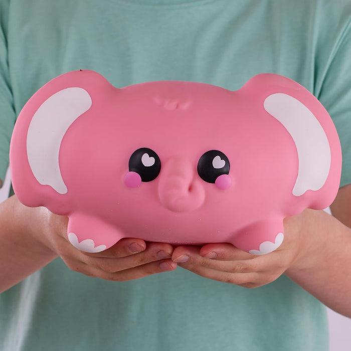 Smooshzees Snugzees, Bubblez, Pink Elephant, Collectable Characters, Supersoft, Cuddly and Squishy!