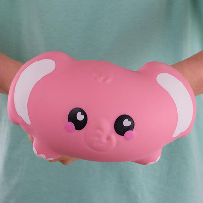 Smooshzees Snugzees, Bubblez, Pink Elephant, Collectable Characters, Supersoft, Cuddly and Squishy!