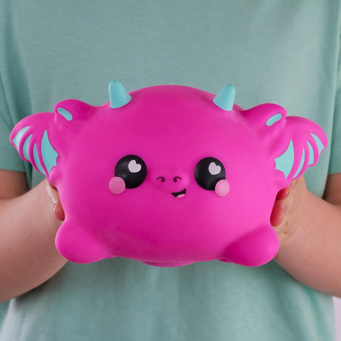 Smooshzees Snugzees, Dinky, Pink Dragon, Collectable Characters, Supersoft, Cuddly and Squishy!