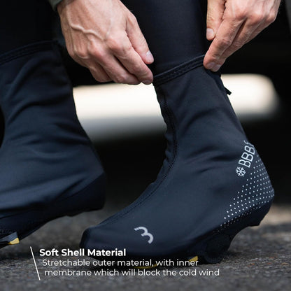 BBB Waterproof Cycling Overshoes Thermals Reflective Windproof Cycling Shoe Covers for Winter 0-10 degrees Freeze BWS-21