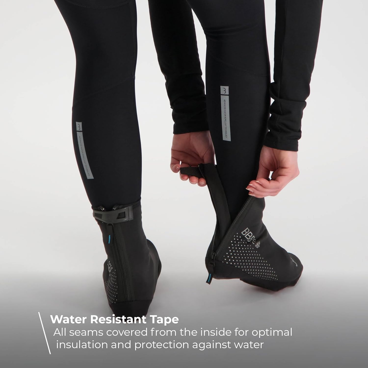 BBB Waterproof Cycling Overshoes Thermals Reflective Windproof Cycling Shoe Covers for Winter 0-10 degrees Freeze BWS-21