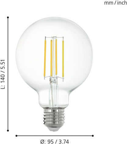 `Eglo - E27 G95, Clear - Warm White - Zigbee, Bluetoot`