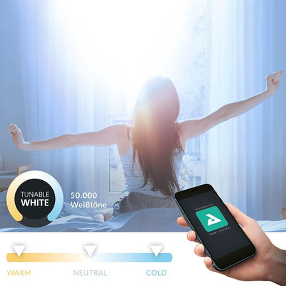 `Eglo - E27 G95 Spiral, Amber - Tw - Zigbee, Bluetooth`