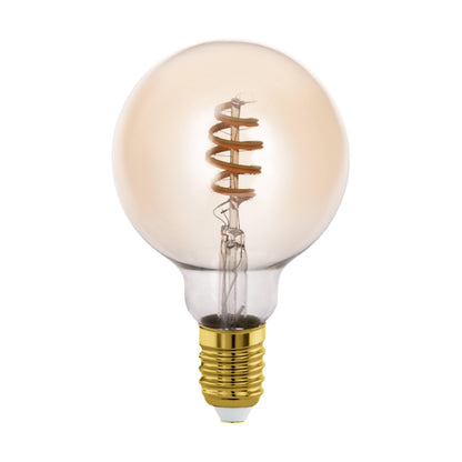 `Eglo - E27 G95 Spiral, Amber - Tw - Zigbee, Bluetooth`