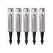 Eglo - Solar Set 5L H200 Rs - Stainless Steel - 20 Cm Tall With A 10 Cm Spike