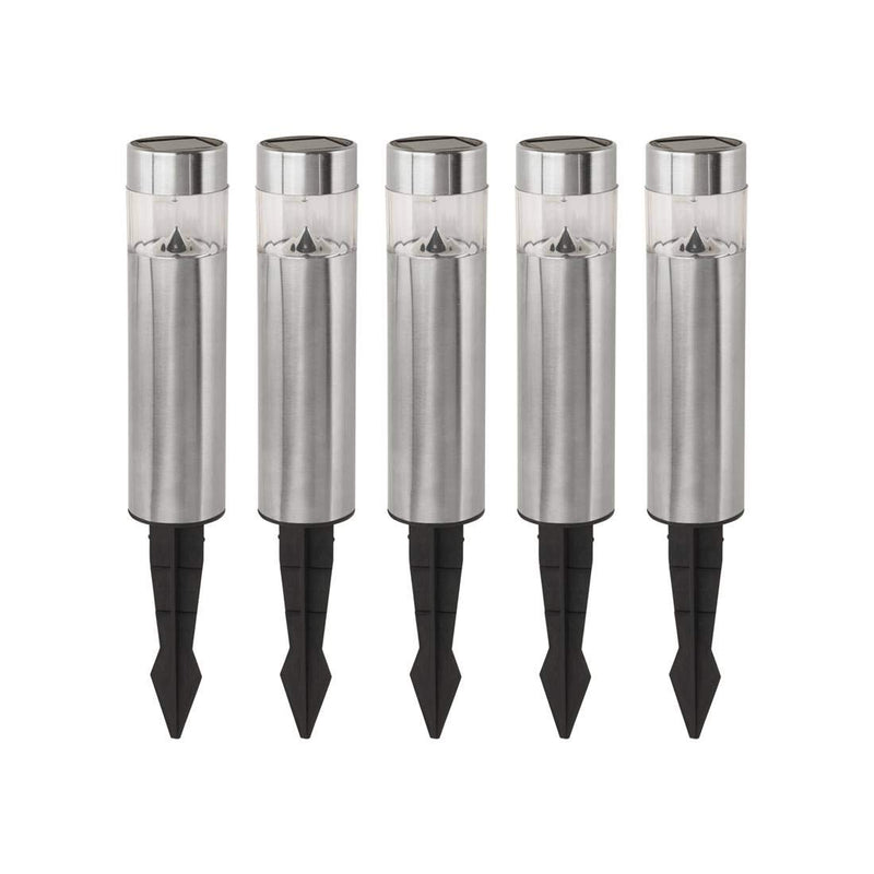 Eglo - Solar Set 5L H200 Rs - Stainless Steel - 20 Cm Tall With A 10 Cm Spike