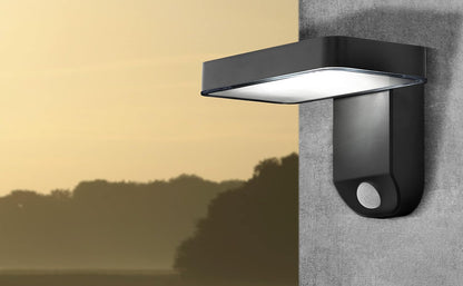 Eglo - Pastion Solar Wall W/Sensor - Black