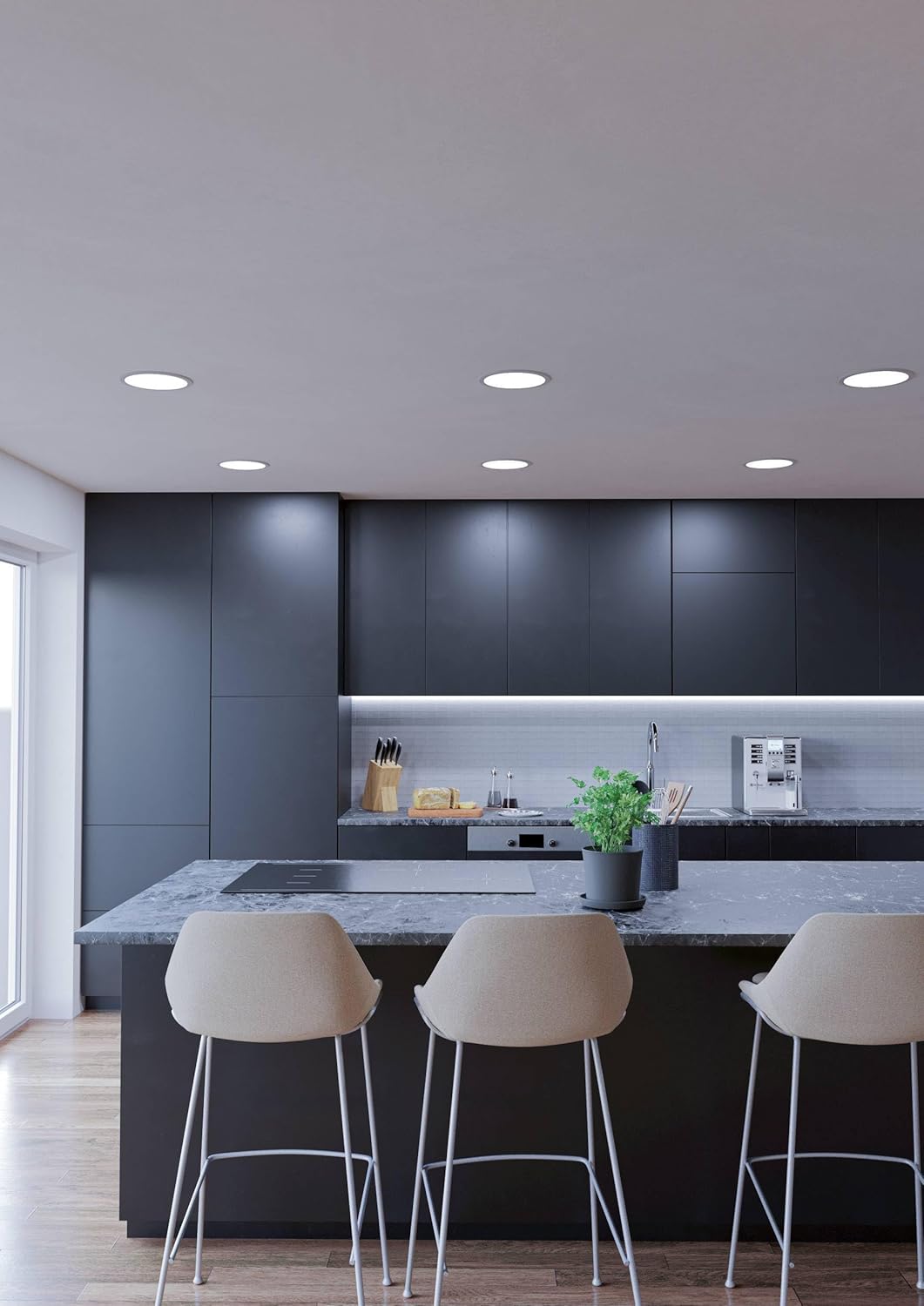 `Eglo - Fueva-Z Recessed Light White ?21.6 - Tw - Zigbee, Bluetooth`