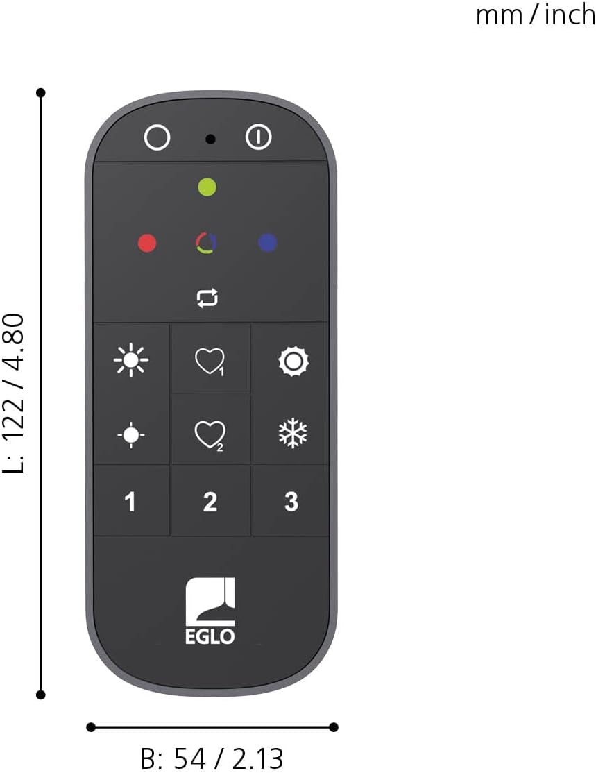 `Eglo - Connect-Z Remote Control Black - Zigbee, Bluetooth`