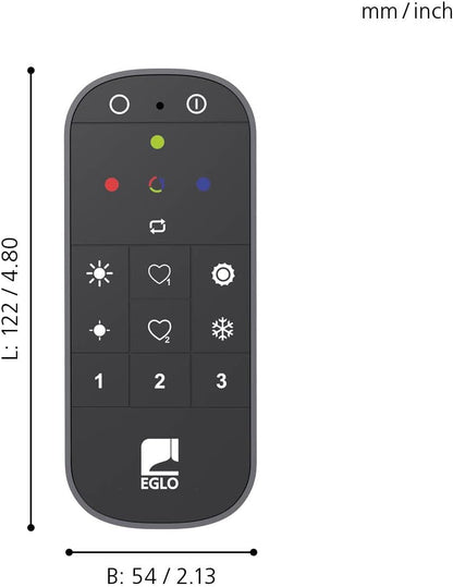 `Eglo - Connect-Z Remote Control Black - Zigbee, Bluetooth`