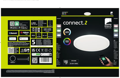 `Eglo - Rovito-Z Pendant Lamp White ?29.5 - Rgb + Tw - Zigbee, Bluetooth`