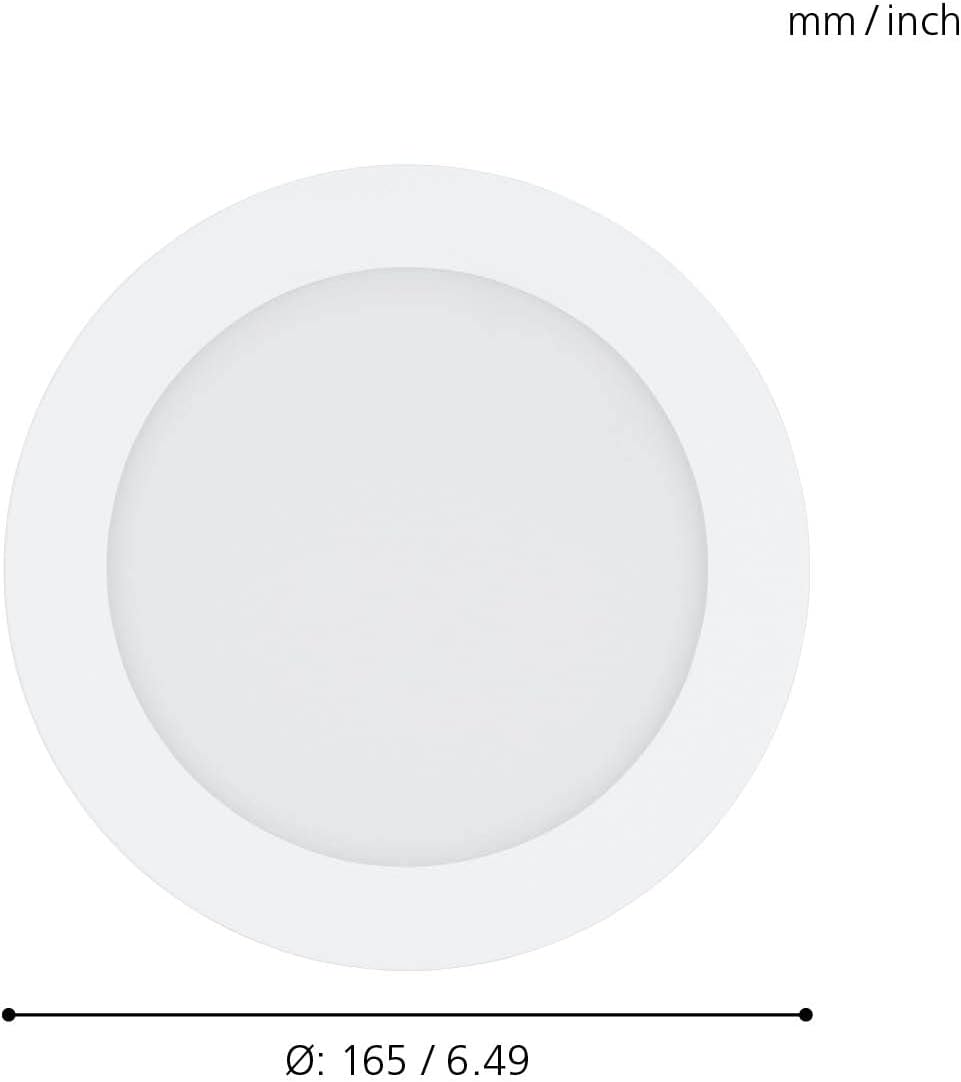 `Eglo - Fueva-Z Recessed Light, White ?16.5 - Tw - Zigbee, Bluetooth`
