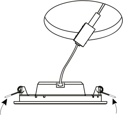 `Eglo - Fueva-Z Recessed Light, White ?16.5 - Tw - Zigbee, Bluetooth`