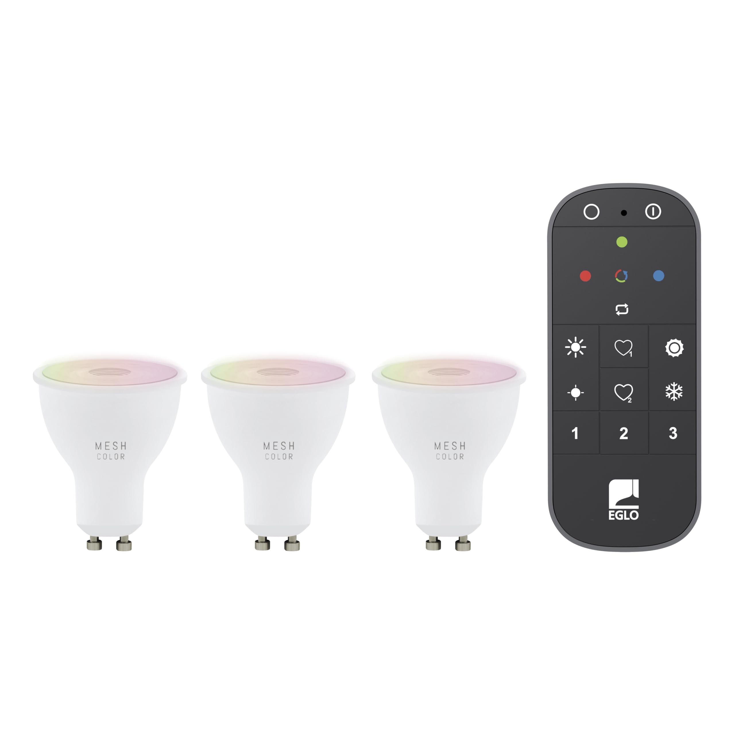 `Eglo - Set Of 3X Gu10, Remote Control - Rgb + Tw - Zigbee, Bluetooth`