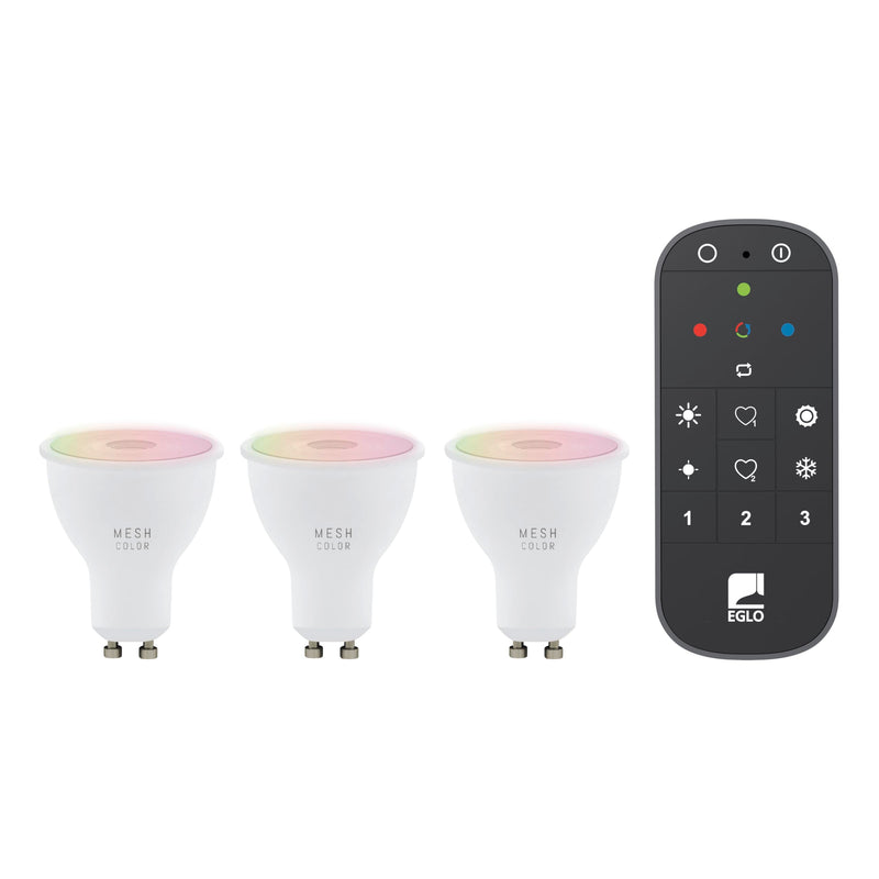 `Eglo - Set Of 3X Gu10, Remote Control - Rgb + Tw - Zigbee, Bluetooth`