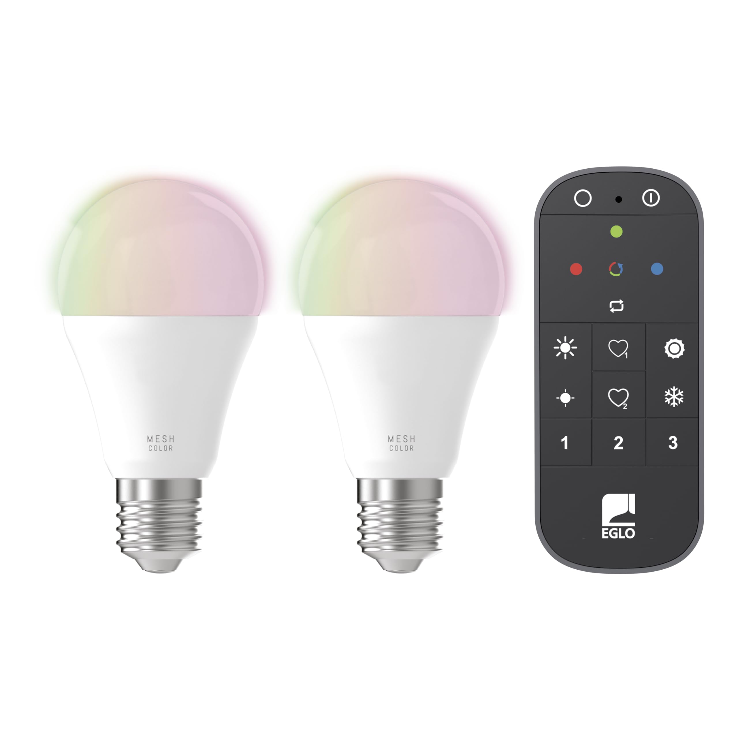 `Eglo - Set Of 2X E27 A60, Remote Control - Rgb + Tw - Zigbee, Bluetooth`