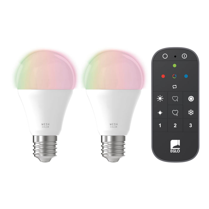 `Eglo - Set Of 2X E27 A60, Remote Control - Rgb + Tw - Zigbee, Bluetooth`