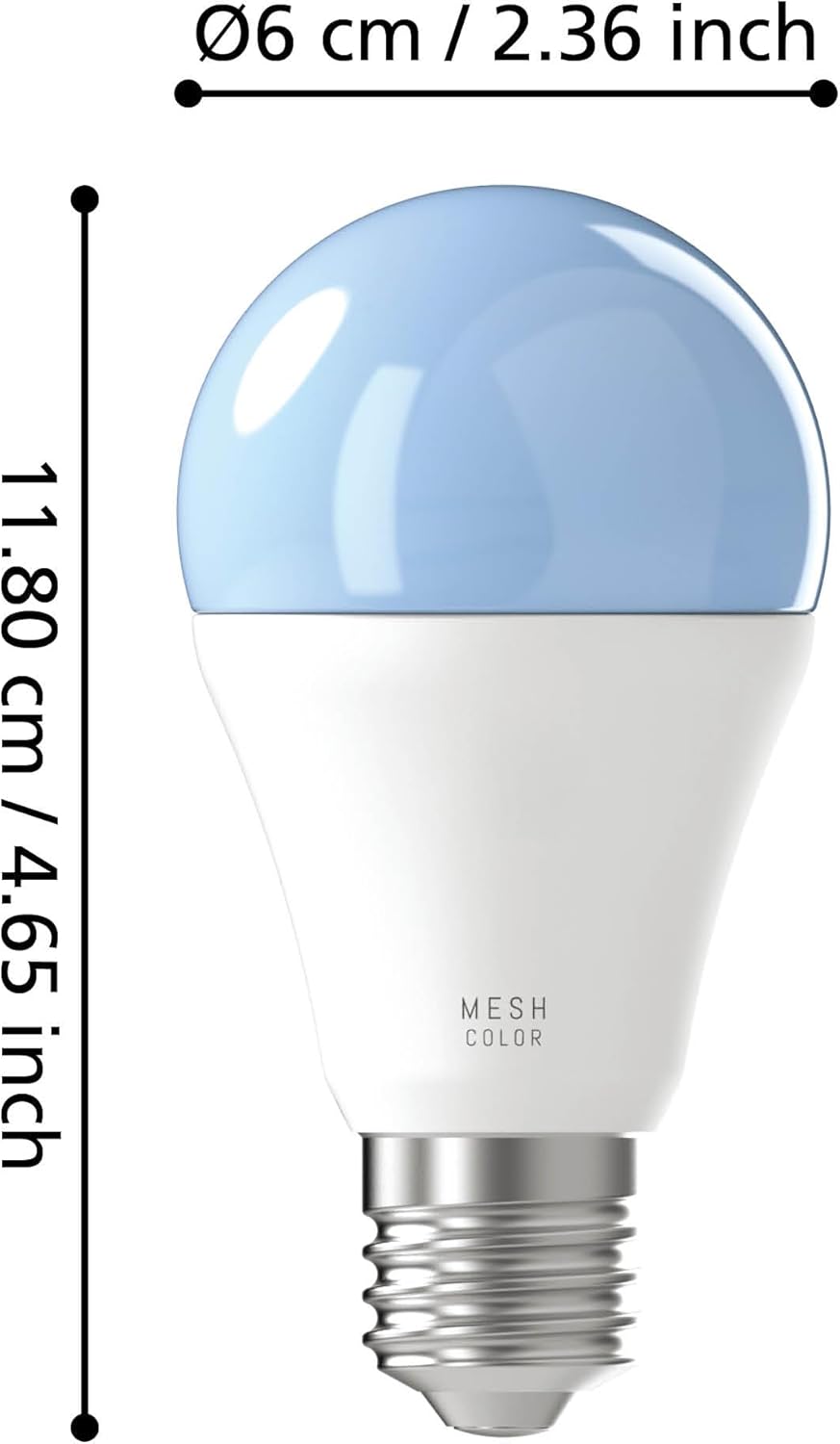 `Eglo - Set Of 2X E27 A60, Remote Control - Rgb + Tw - Zigbee, Bluetooth`