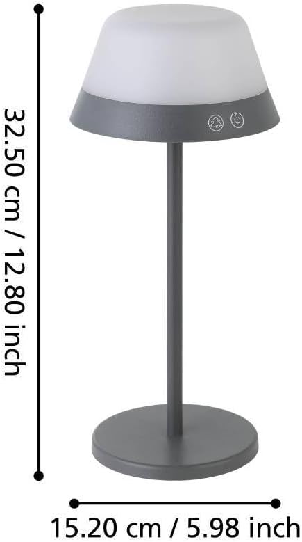 Eglo - Meggiano Table Lamp - Gray/White