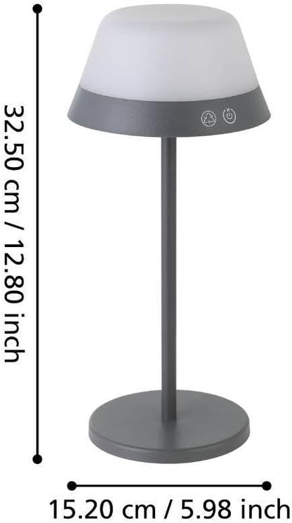 Eglo - Meggiano Table Lamp - Gray/White