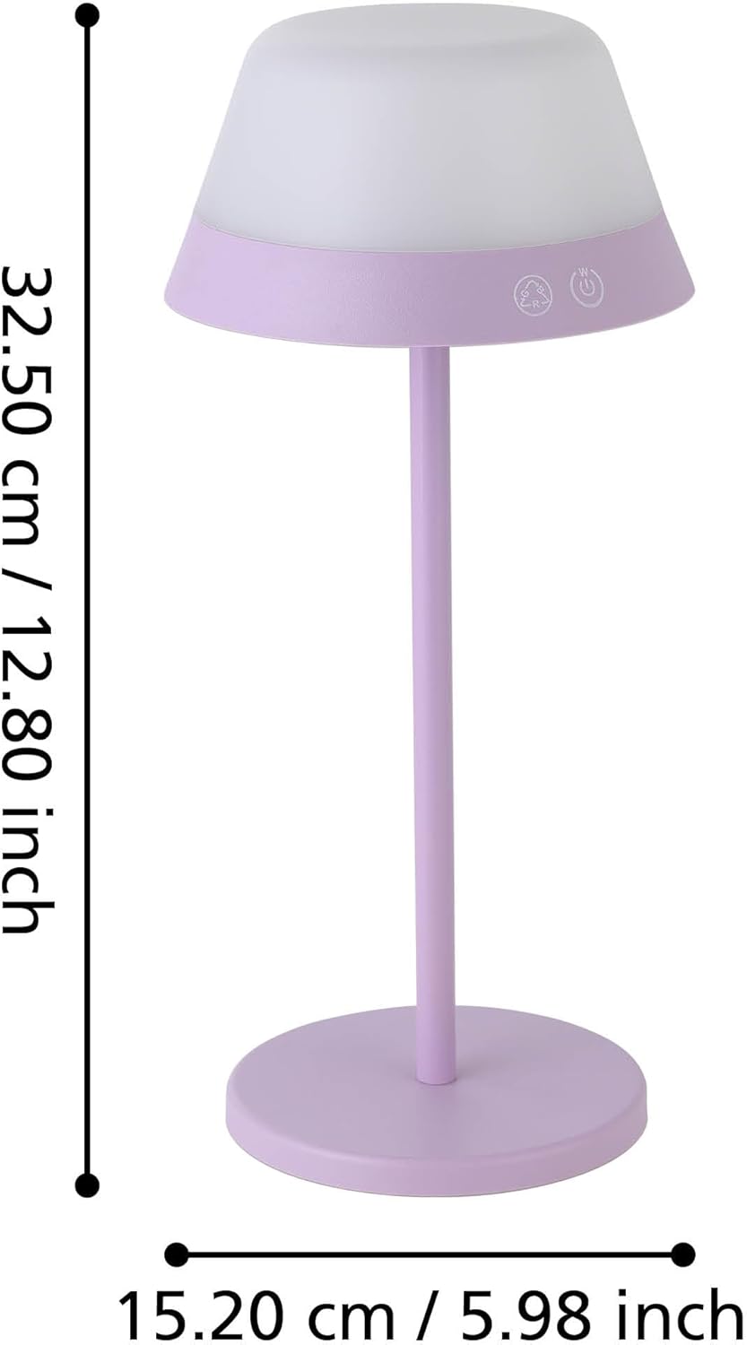 Eglo - Meggiano Table Lamp - Purple/White
