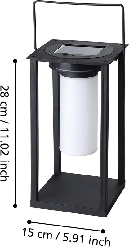 Eglo - Usigni Solar Lantern - Black/White