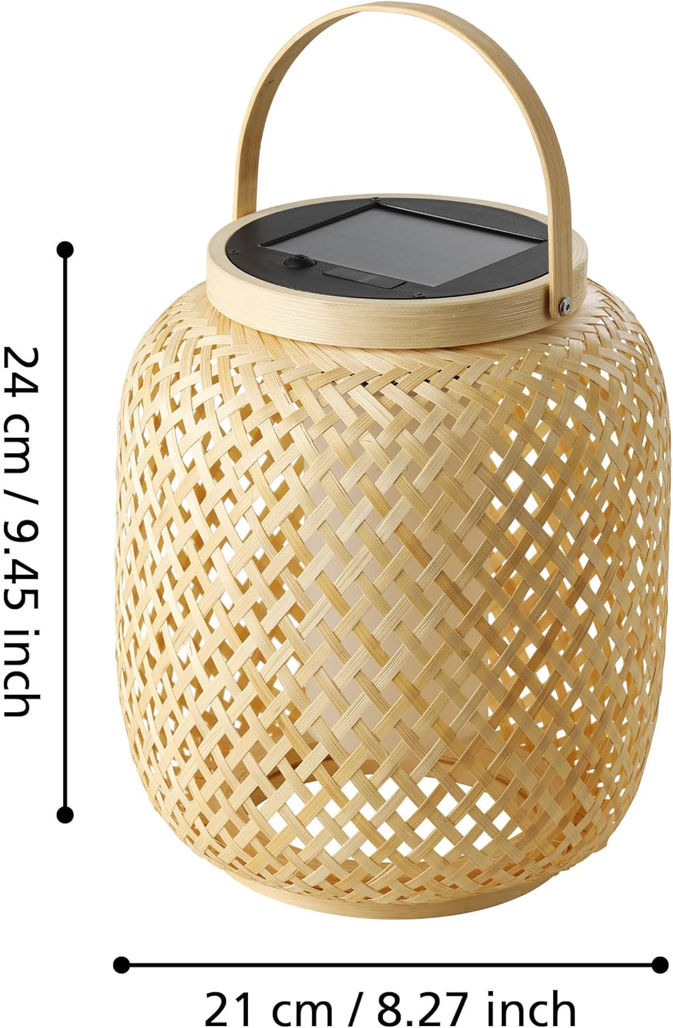 Eglo - Marliano Solar Lantern - Brown/White
