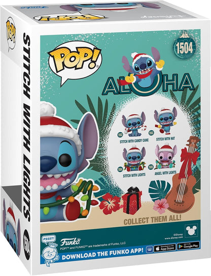 Funko Pop! Disney: Stitch Holiday – Stitch With Lights - Lilo and Stitch - Collectable Vinyl Figure - Gift Idea - Official Merchandise - Toys for Kids & Adults - Movies Fans