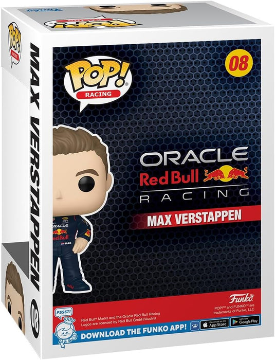 Funko Pop! Racing: Racing - Max Verstappen With Helmet - Red Bull Racing - Collectable Vinyl Figure - Gift Idea - Official Merchandise - Toys for Kids & Adults - Sports Fans