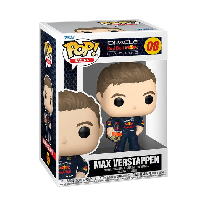 Funko Pop! Racing: Racing - Max Verstappen With Helmet - Red Bull Racing - Collectable Vinyl Figure - Gift Idea - Official Merchandise - Toys for Kids & Adults - Sports Fans