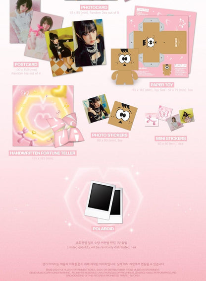 Square Square - Random Cover - incl. 84pg Photobook R & Envelope, Photocards, Folding Poster, Postcard, Paper Toy, Fortune Teller, Photo Stickers + Mini Stickers